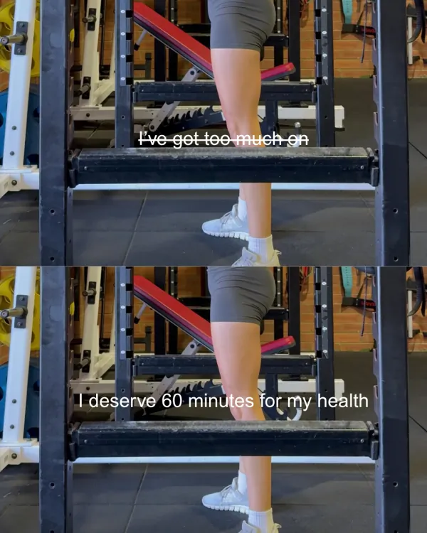 I deserve 60 minutes for my health — a member on the rack